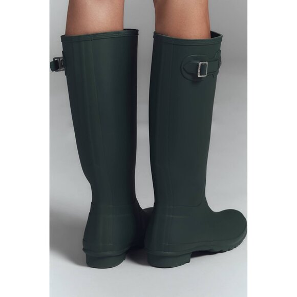Hunter Original Refined Black Tall Rain Boots Women’s 9 | Waterproof New - Picture 3 of 16